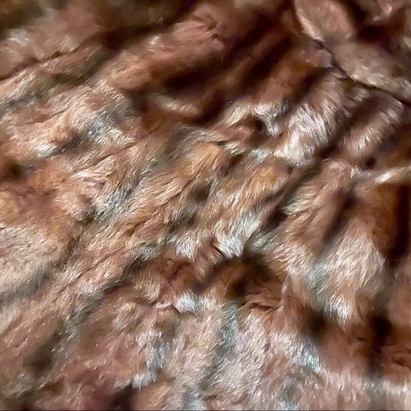 Vintage Strawbridge & Clothier Mink Fur Stole Cape Wrap Coat Shawl Brown Fur - Picture 6 of 6